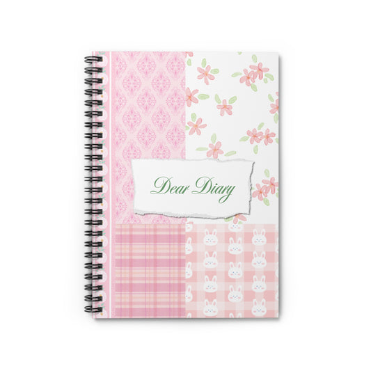 Dear Diary Pink Coquette Scrapbook-Inspired Journal Design: The Perfect Journal for Romanticizing Life, Visualizing Your Highest Self, and Recording Your Daily Adventures!