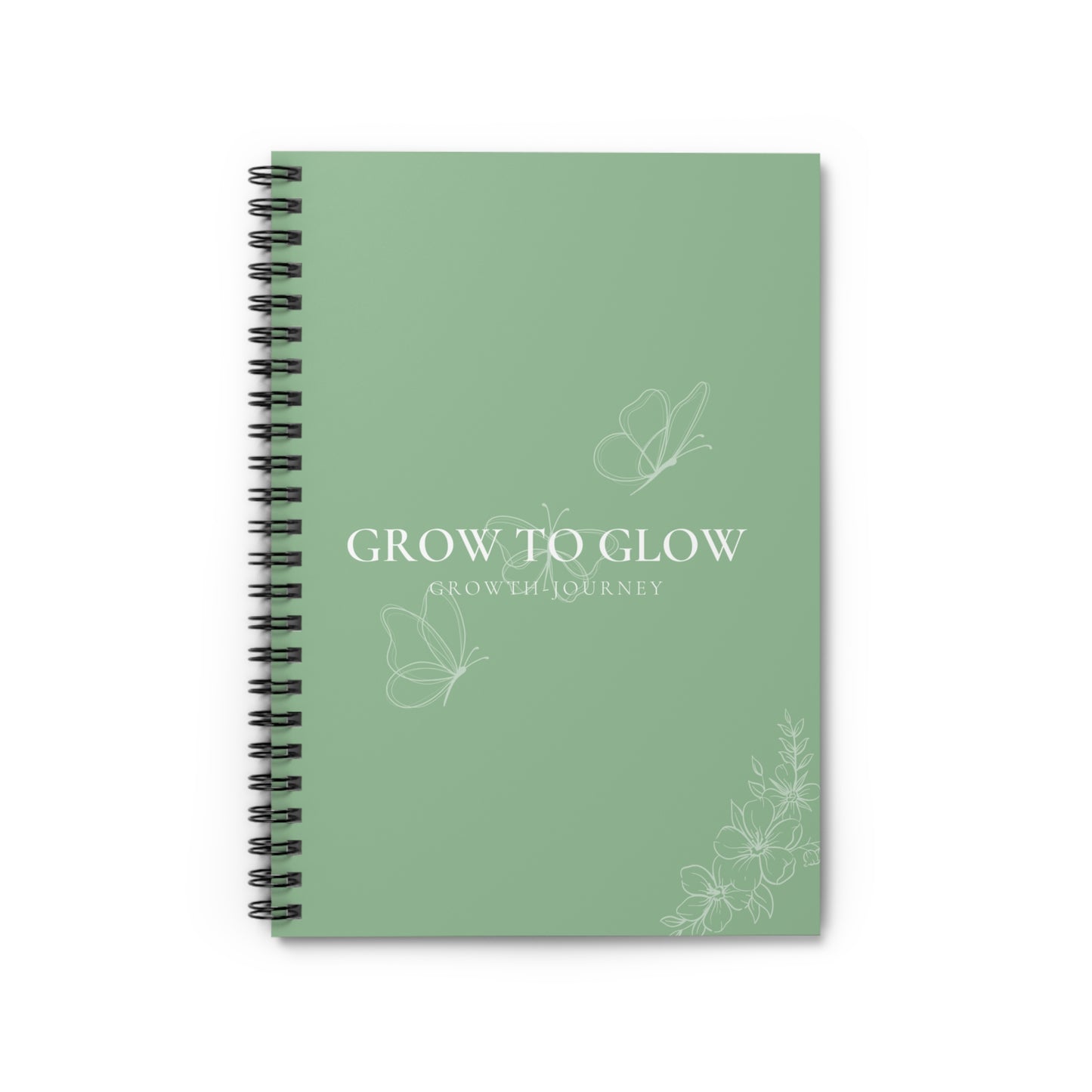 GROW TO GLOW: Growth Journey Journal | Goal Setting, Reflection, Visualization, and More!