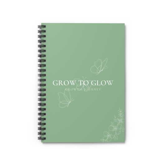 GROW TO GLOW: Growth Journey Journal | Goal Setting, Reflection, Visualization, and More!