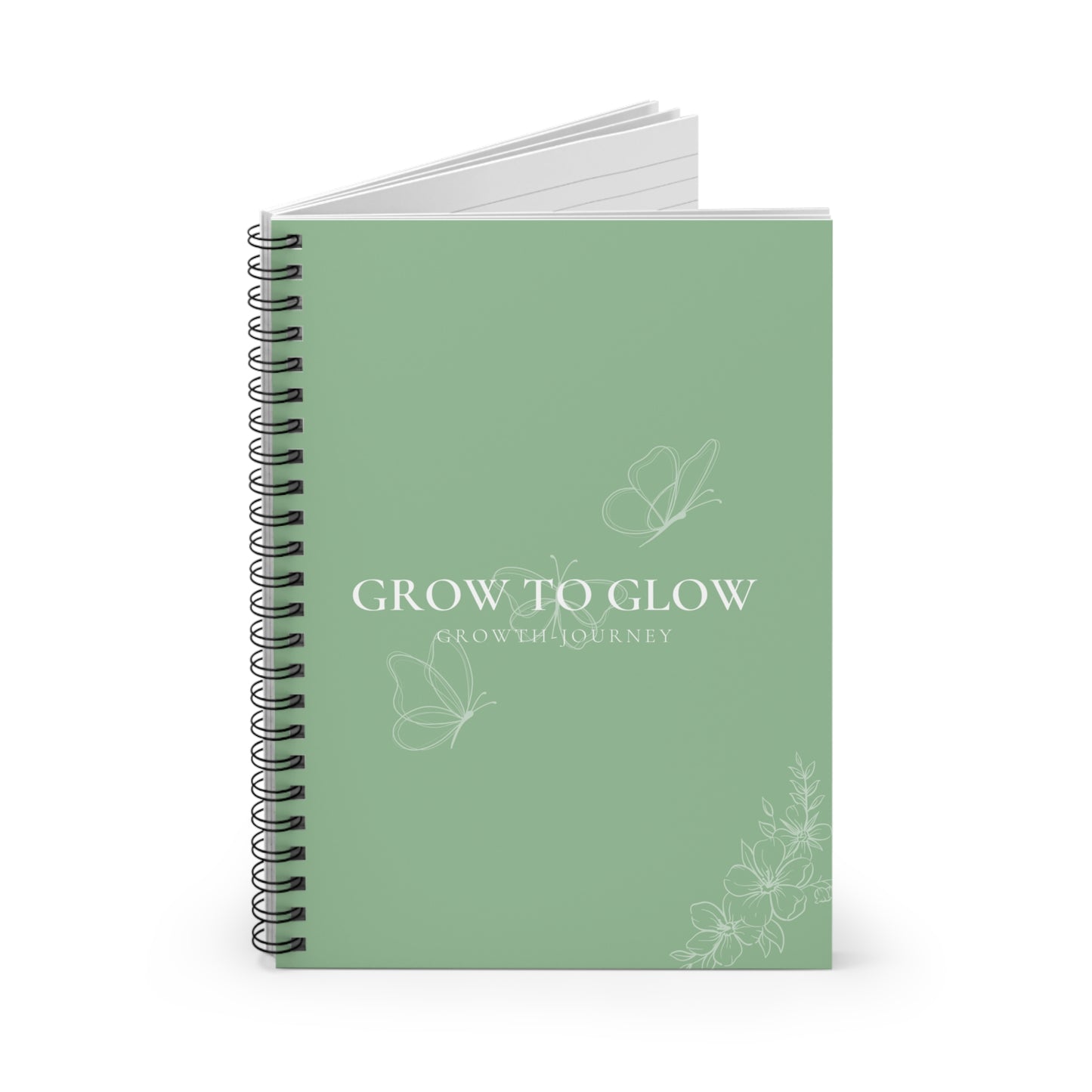 GROW TO GLOW: Growth Journey Journal | Goal Setting, Reflection, Visualization, and More!