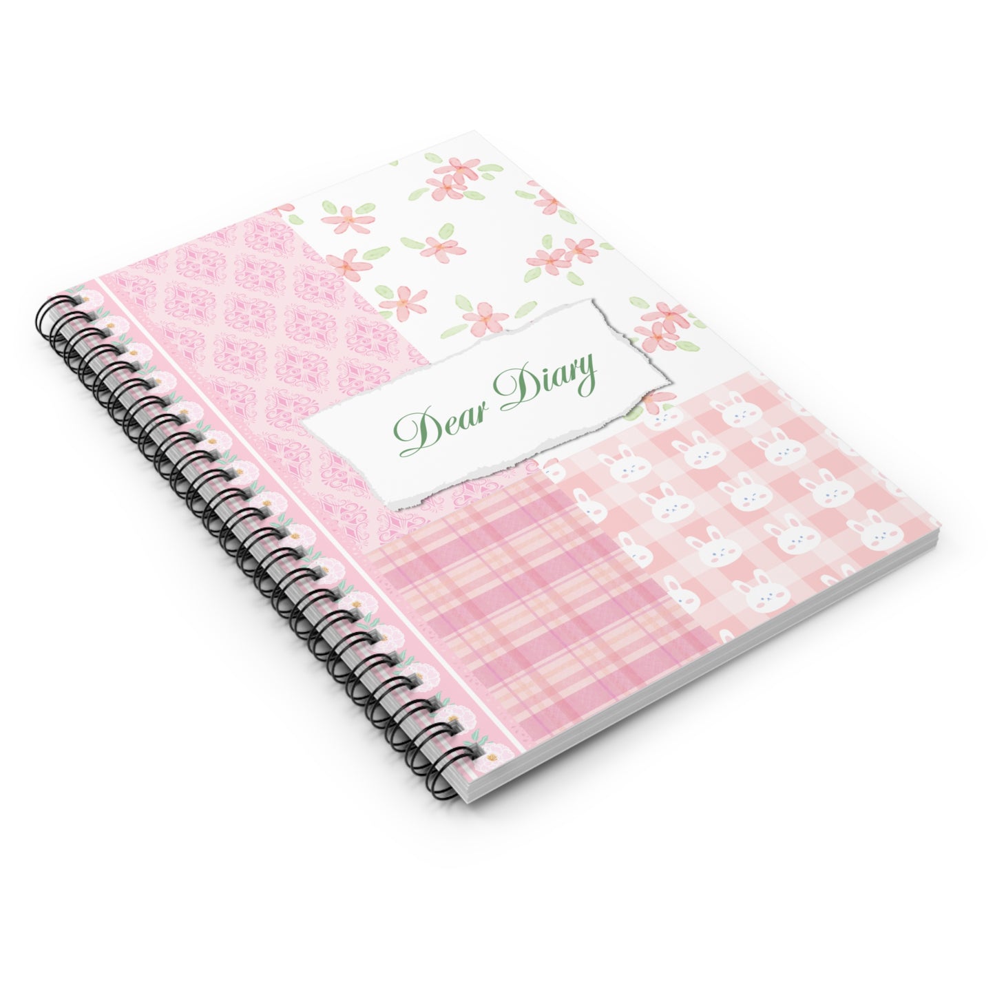 Dear Diary Pink Coquette Scrapbook-Inspired Journal Design: The Perfect Journal for Romanticizing Life, Visualizing Your Highest Self, and Recording Your Daily Adventures!