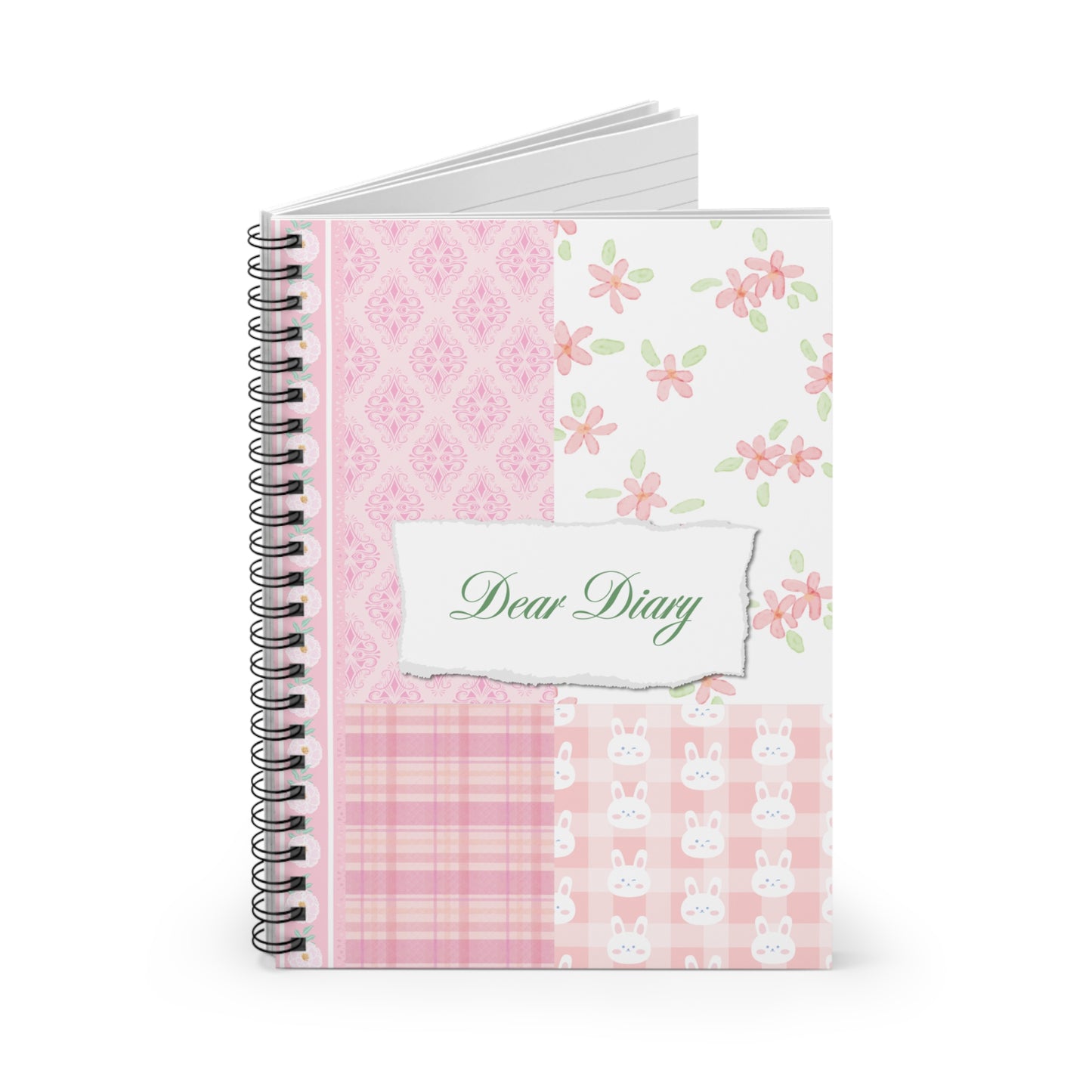 Dear Diary Pink Coquette Scrapbook-Inspired Journal Design: The Perfect Journal for Romanticizing Life, Visualizing Your Highest Self, and Recording Your Daily Adventures!