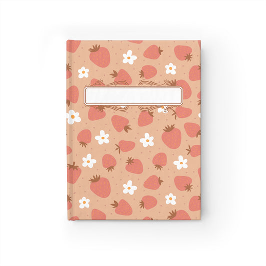 Strawberry Dream Journal:  Aesthetic Journal for Daily Reflection & Self-Growth - Ruled Line Hardcover