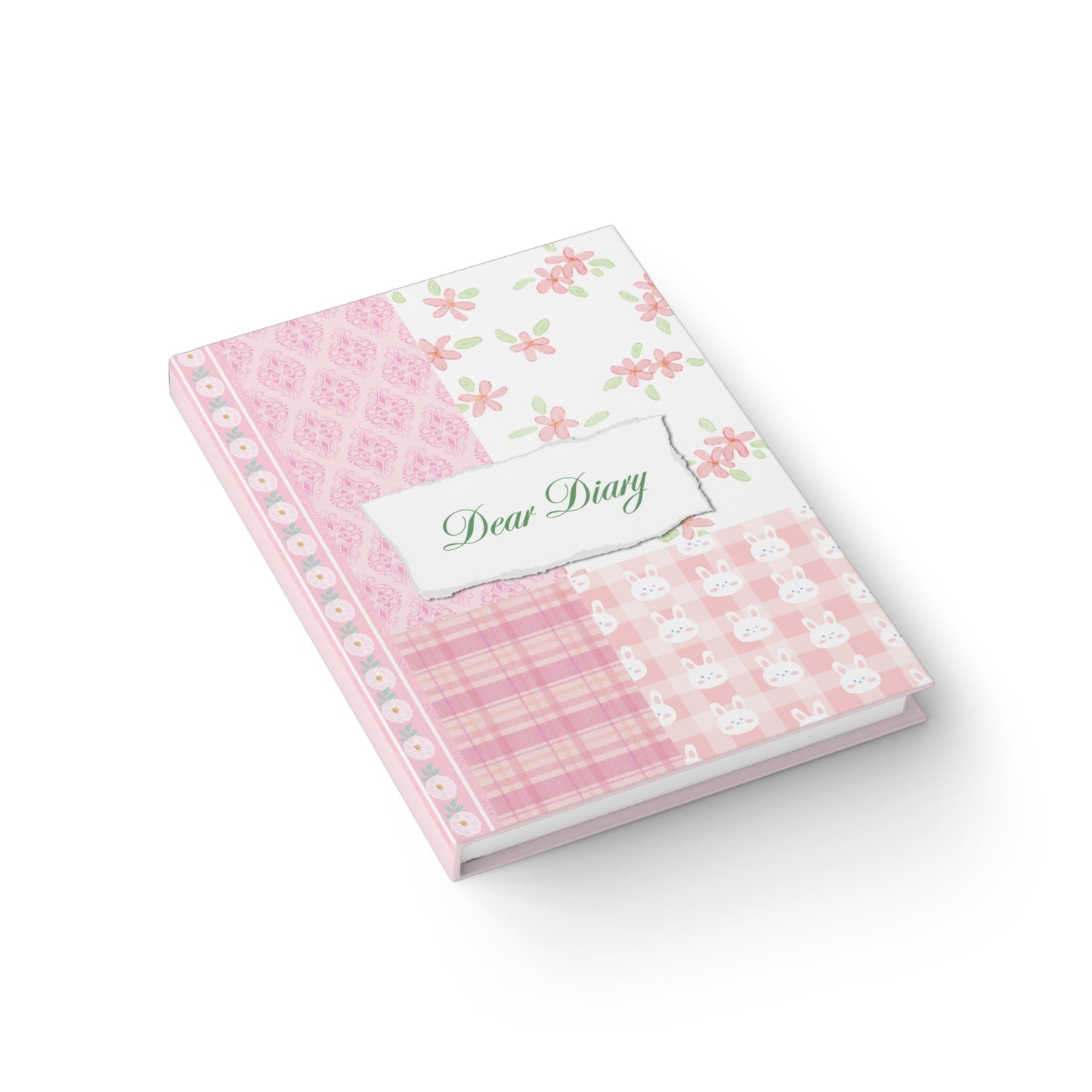 HARDCOVER Dear Diary Pink Coquette Scrapbook-Inspired Journal Design: The Perfect Journal for Romanticizing Life, Visualizing Your Highest Self, and Recording Your Daily Adventures!