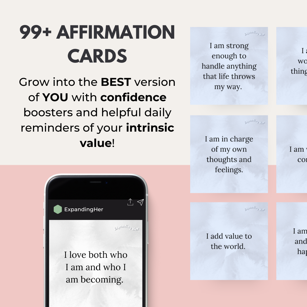 99+ Affirmation Cards for Confidence and Growth!